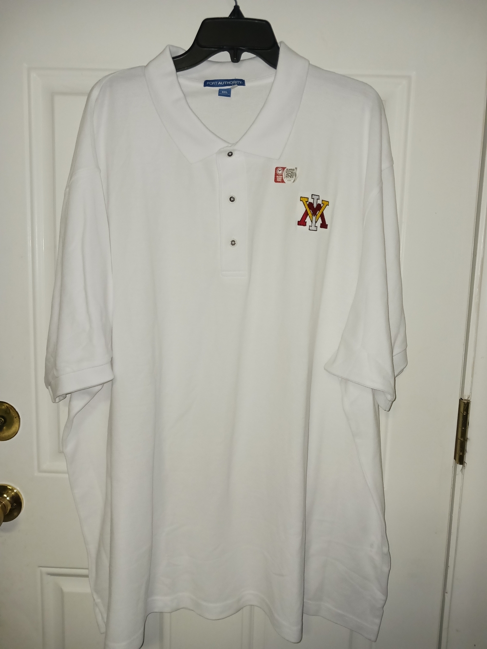 5XL VMI Polo w/Red and Yellow Embroidered VMI Crest